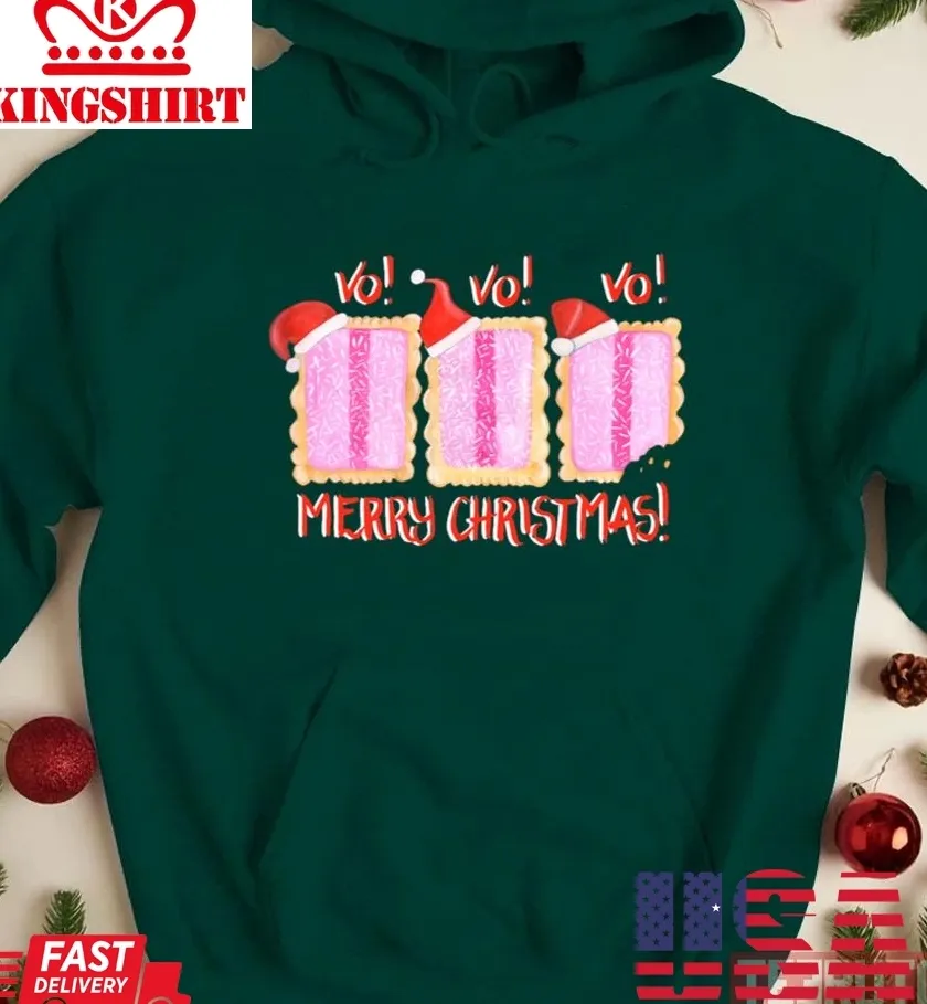 Iced Vovo Vo Vo Vo Merry Christmas Unisex Sweatshirt TShirt