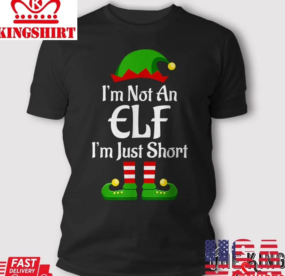 I'm Not An Elf Family Christmas Pjs Matching T Shirt Plus Size