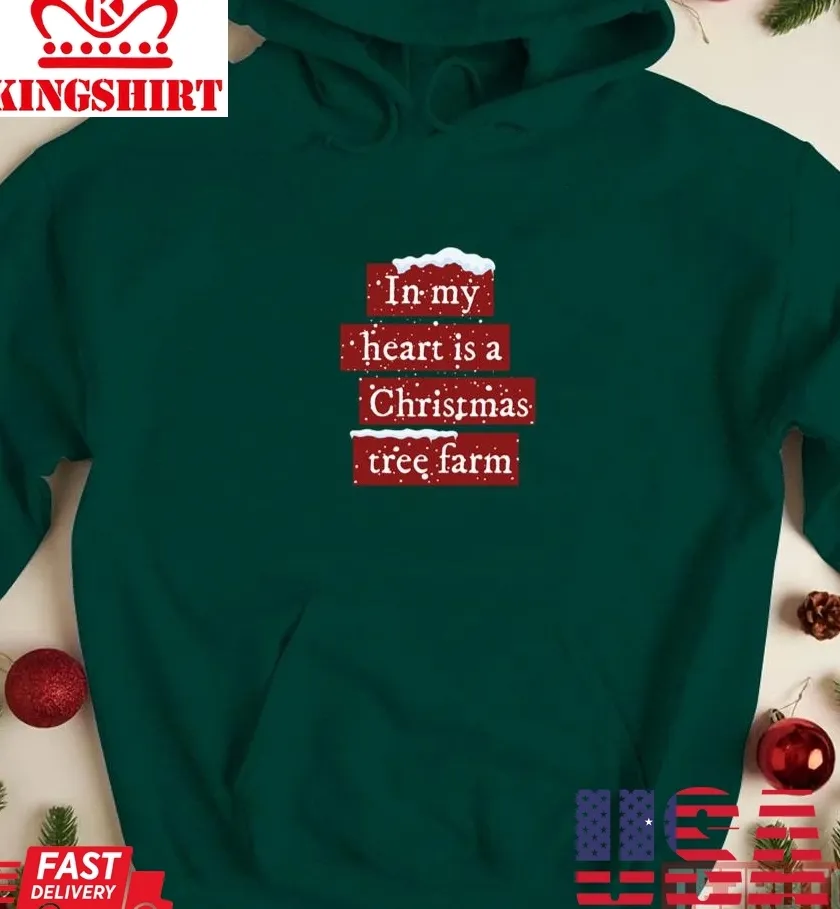 In My Heart Is A Christmas Tree Farm Taylor Swift Unisex Sweatshirt Plus Size
