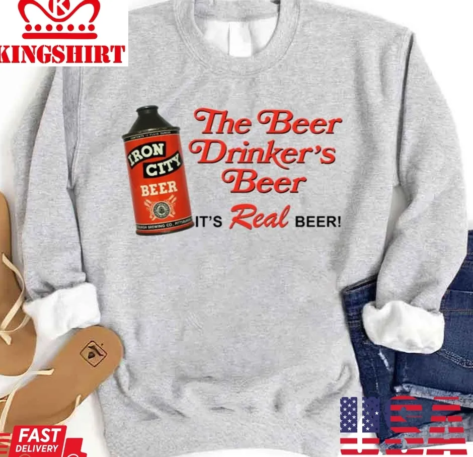 Iron City Beer Old Cone Top Can Unisex Sweatshirt Plus Size
