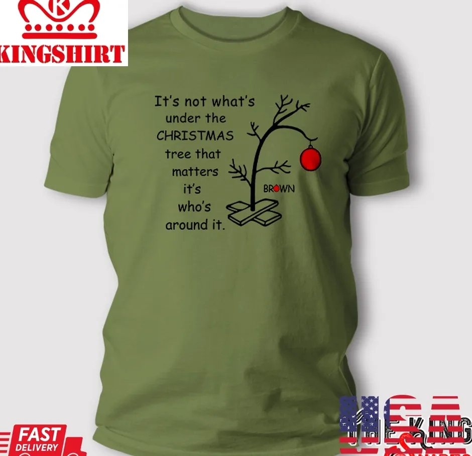 ItS Not WhatS Around The Tree ItS WhoS Around The Tree Charlie Brown Christmas T Shirt Unisex Tshirt