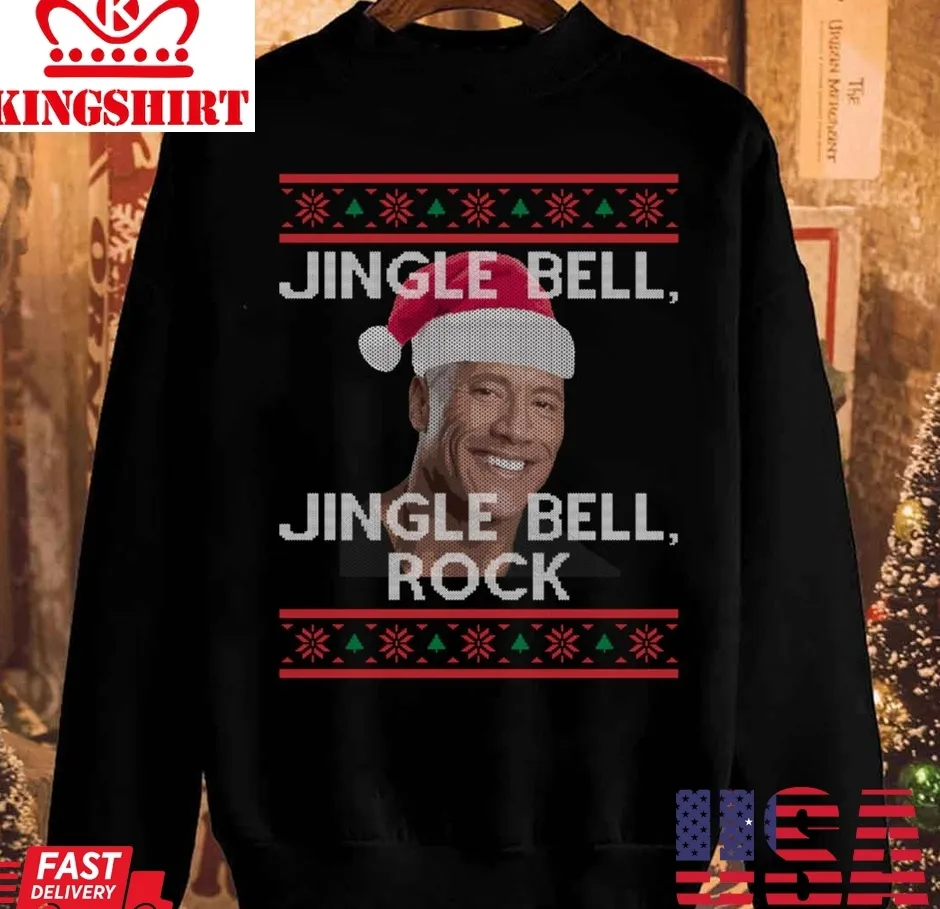 Love Shirt Jingle Bell Rock Christmas Unisex Sweatshirt Size up S to 4XL