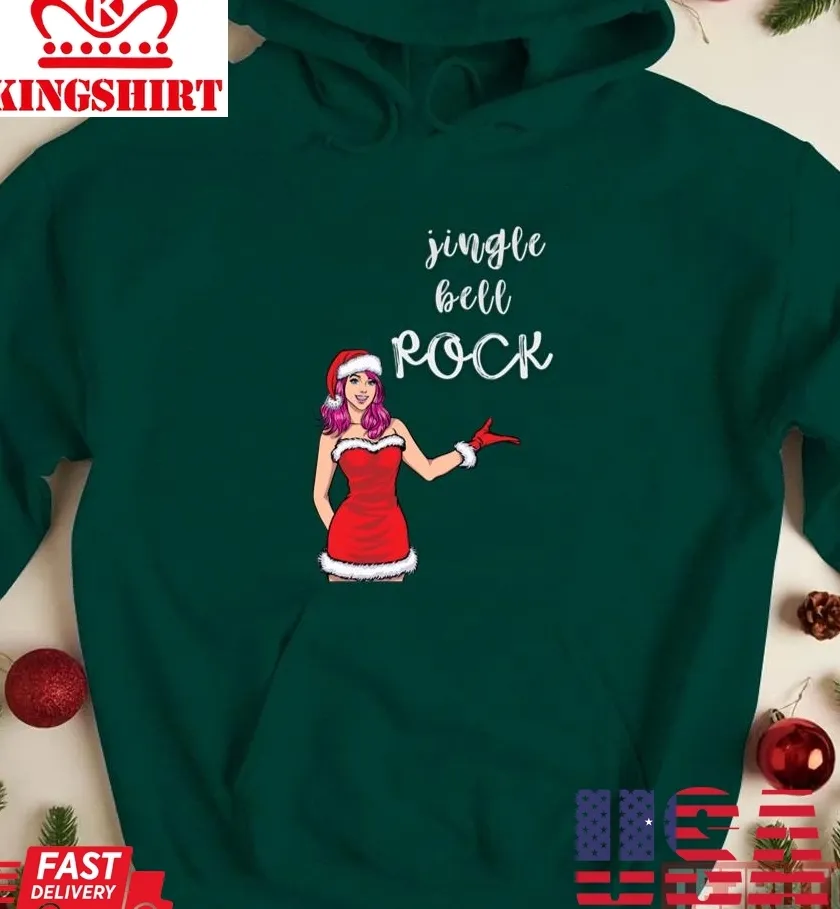 Oh Jingle Bell Rock Sexy Xmas Jingles Merry Christmas Unisex Sweatshirt Size up S to 4XL