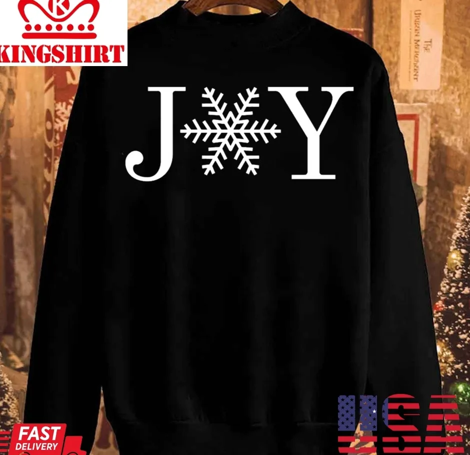 Love Shirt Joy Snowflake Design Unisex Sweatshirt Size up S to 4XL