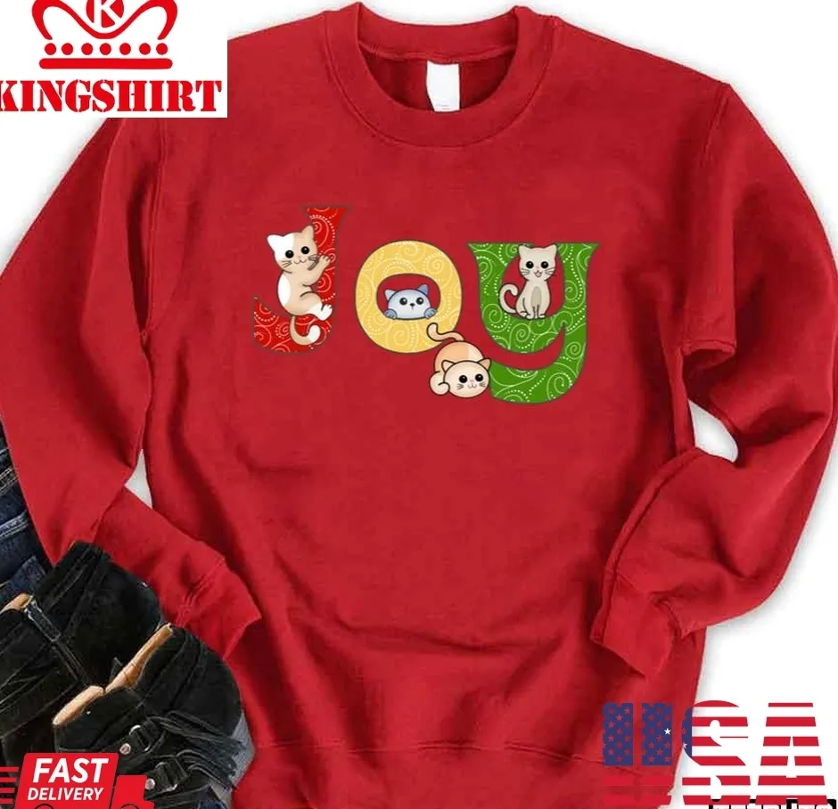 Be Nice Joyful Cats Of Christmas Unisex Sweatshirt Plus Size