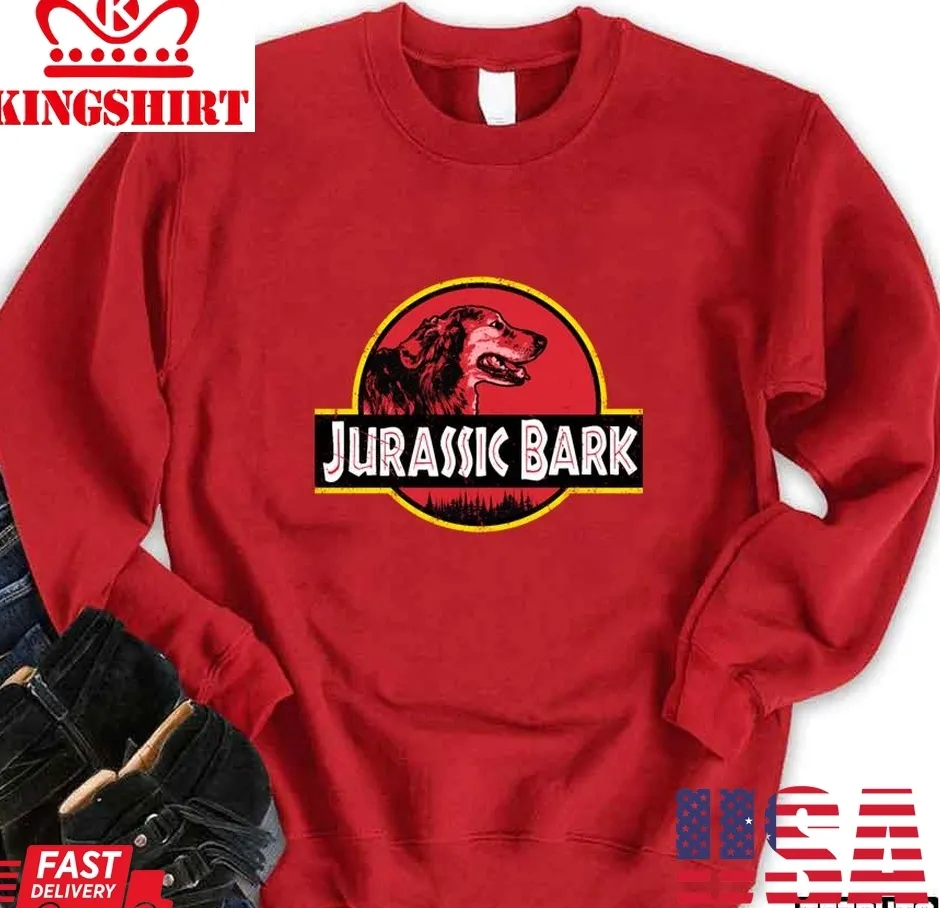Vote Shirt Jurassic Dog Funny Golden Retriever For Christmas Unisex Sweatshirt Unisex Tshirt
