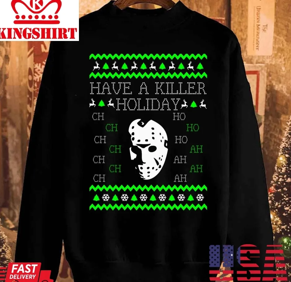 Be Nice Killer Holiday 2023 Christmas Unisex Sweatshirt Plus Size