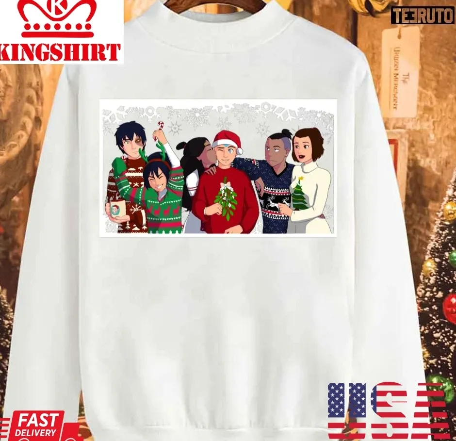 Oh Last Airbender Christmas Special Avatar Aang's First Christmas Unisex Sweatshirt Size up S to 4XL