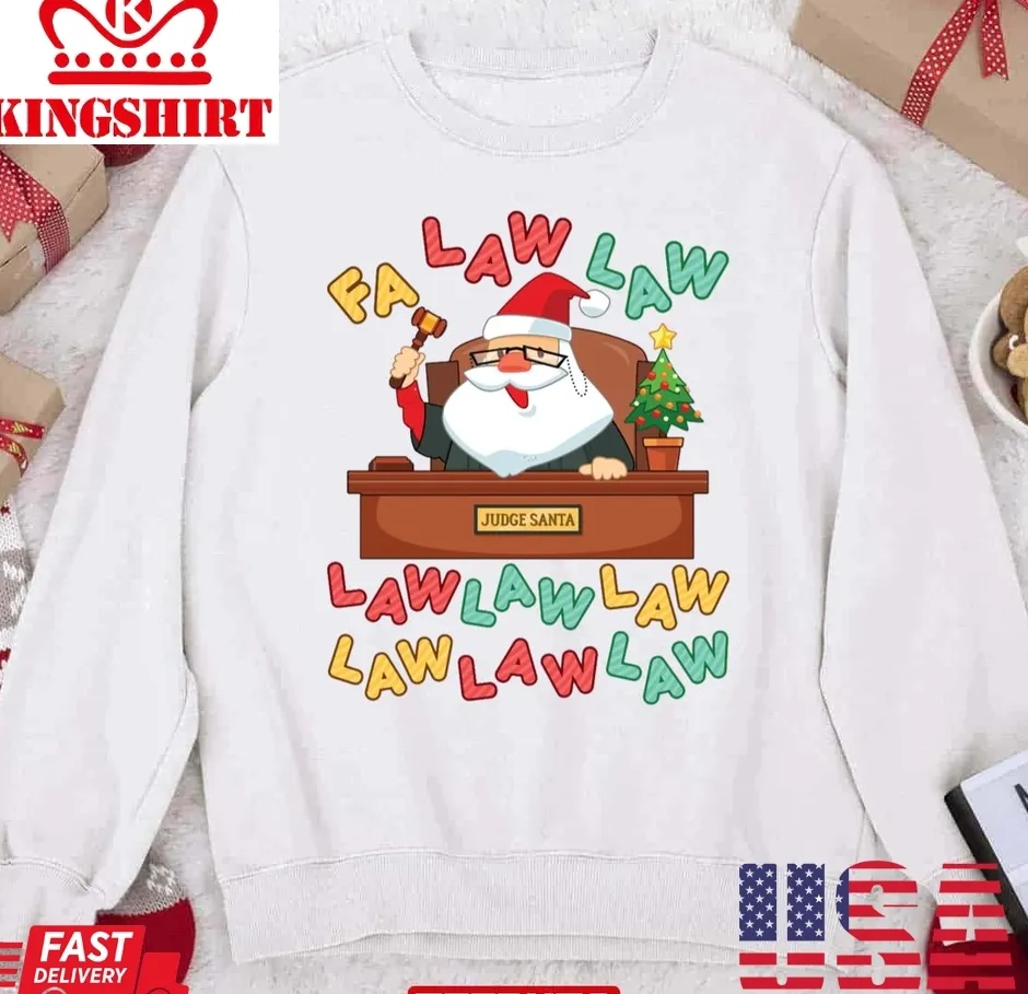 Top Lawyer Christmas Santa Fa Law Law Unisex Sweatshirt Plus Size