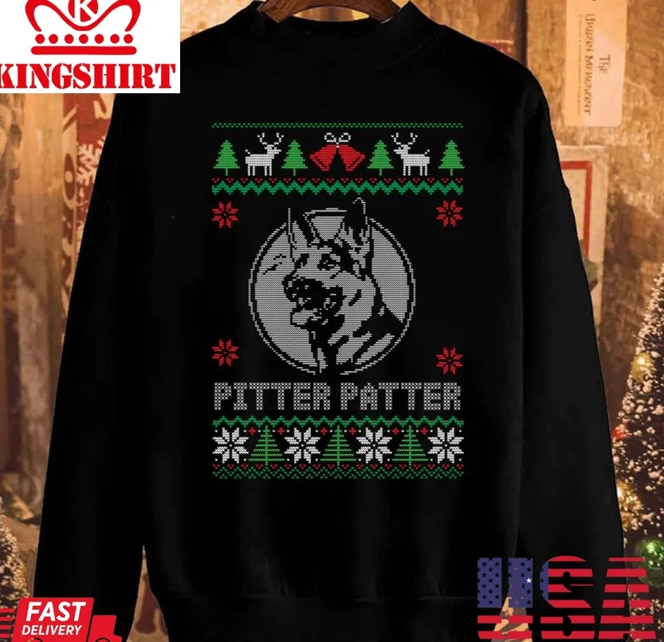 Funny Letterkenny Pitter Patter Pupper Christmas Unisex Sweatshirt Plus Size