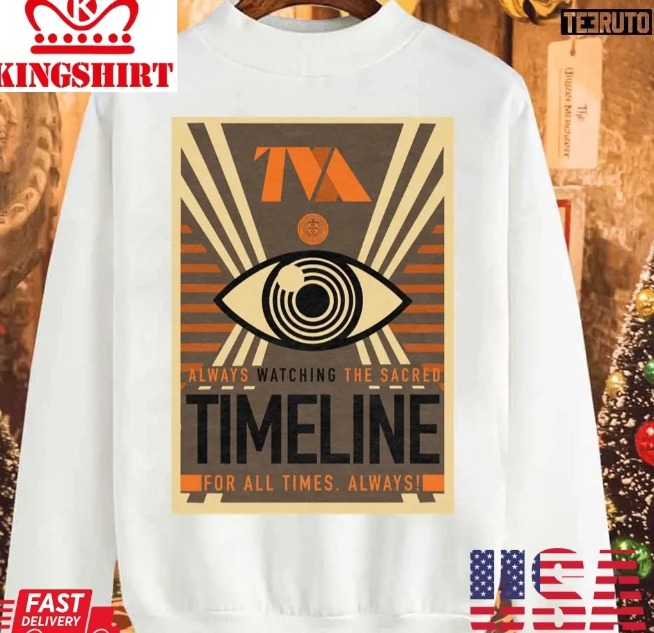 Pretium Loki Sacred Timeline Poster Tva Inspired Unisex Sweatshirt Plus Size