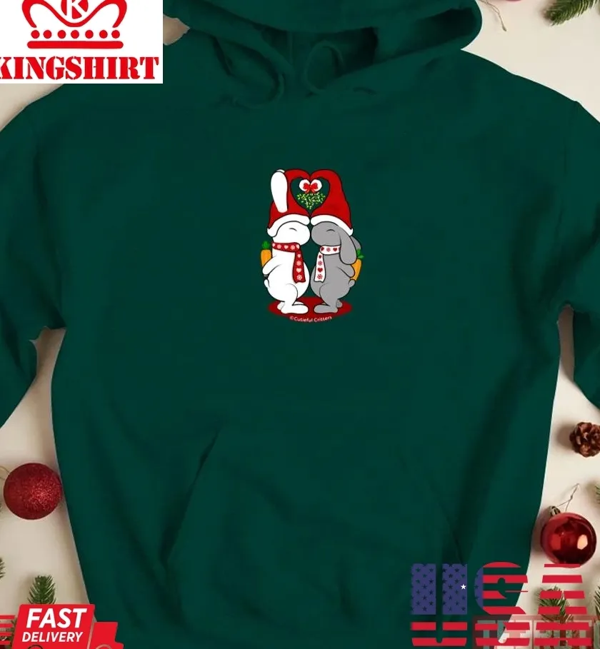 Oh Loving Christmas Bunnies Unisex Sweatshirt Size up S to 4XL