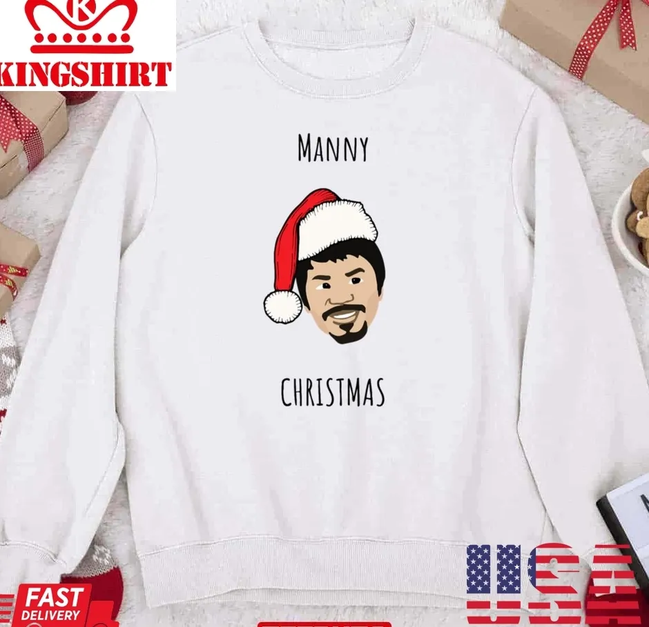 Funny Manny Christmas Meme Unisex Sweatshirt Plus Size