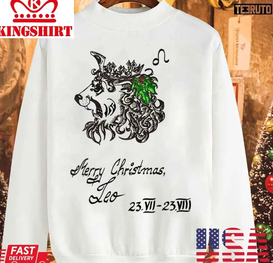 Be Nice Merry Christmas Leo Unisex Sweatshirt Plus Size