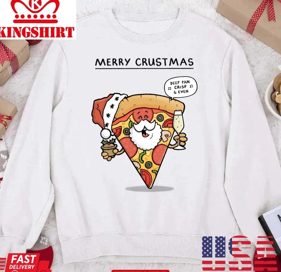 Vintage Merry Crustmas Christmas Unisex Sweatshirt Size up S to 4XL