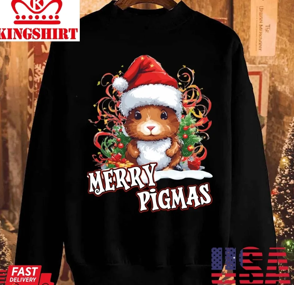 Top Merry Pigmas Christmas Unisex Sweatshirt Plus Size