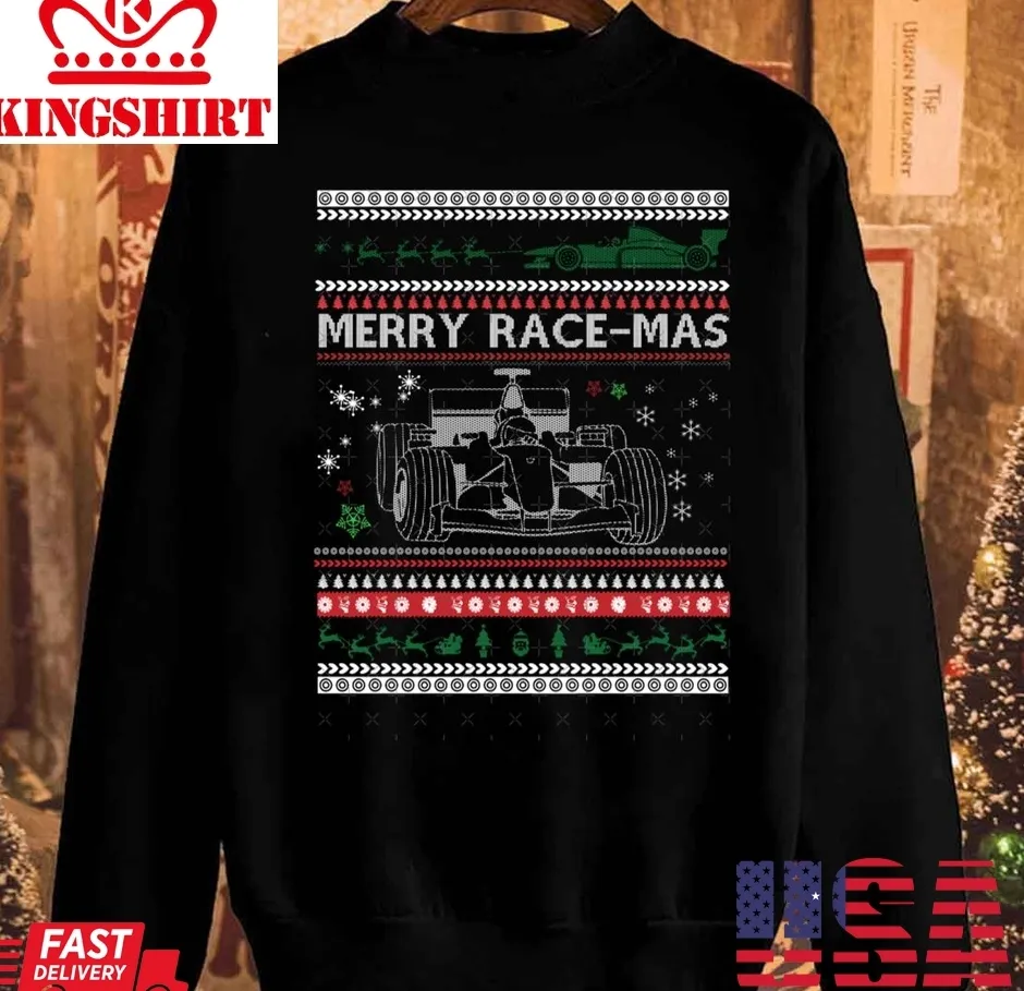 Funny Merry Race Mas A Formula One Idea For F1 Lovers Or Fans Unisex Sweatshirt Plus Size
