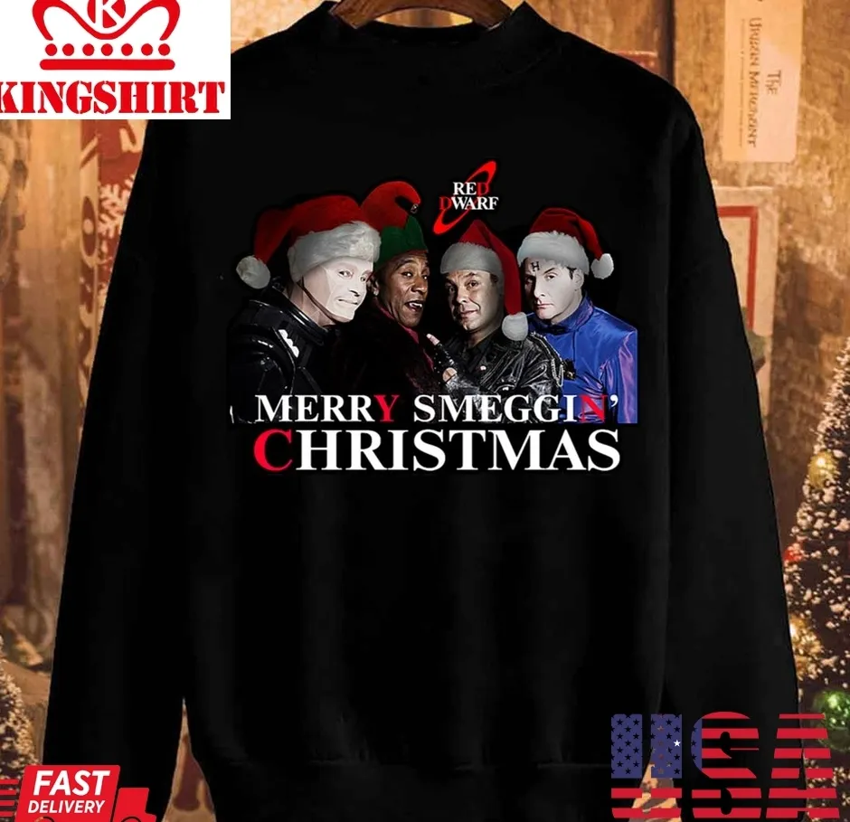 Funny Merry Smeggin Christmas Vintage Unisex Sweatshirt Plus Size