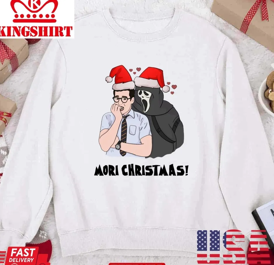 Pretium Mori Christmas Dwight Fairfield Ghostie Unisex Sweatshirt Plus Size