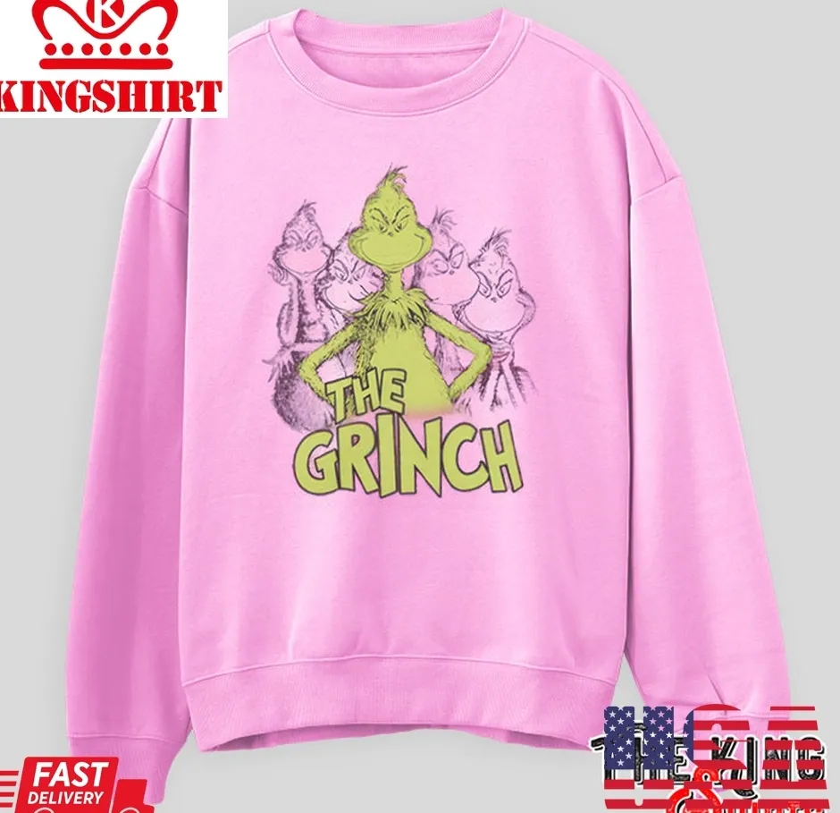 Free Style Pink Grinch Sweatshirt, Target Unisex Tshirt