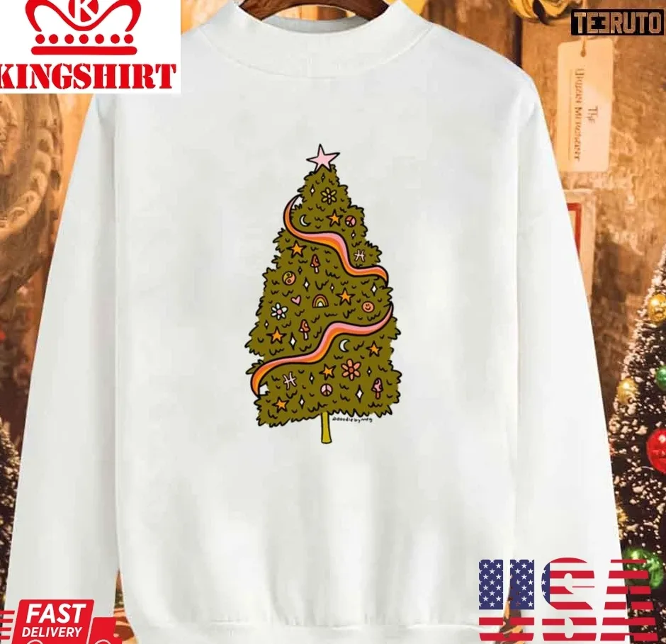 Funny Pisces Tree 2023 Christmas Unisex Sweatshirt Plus Size