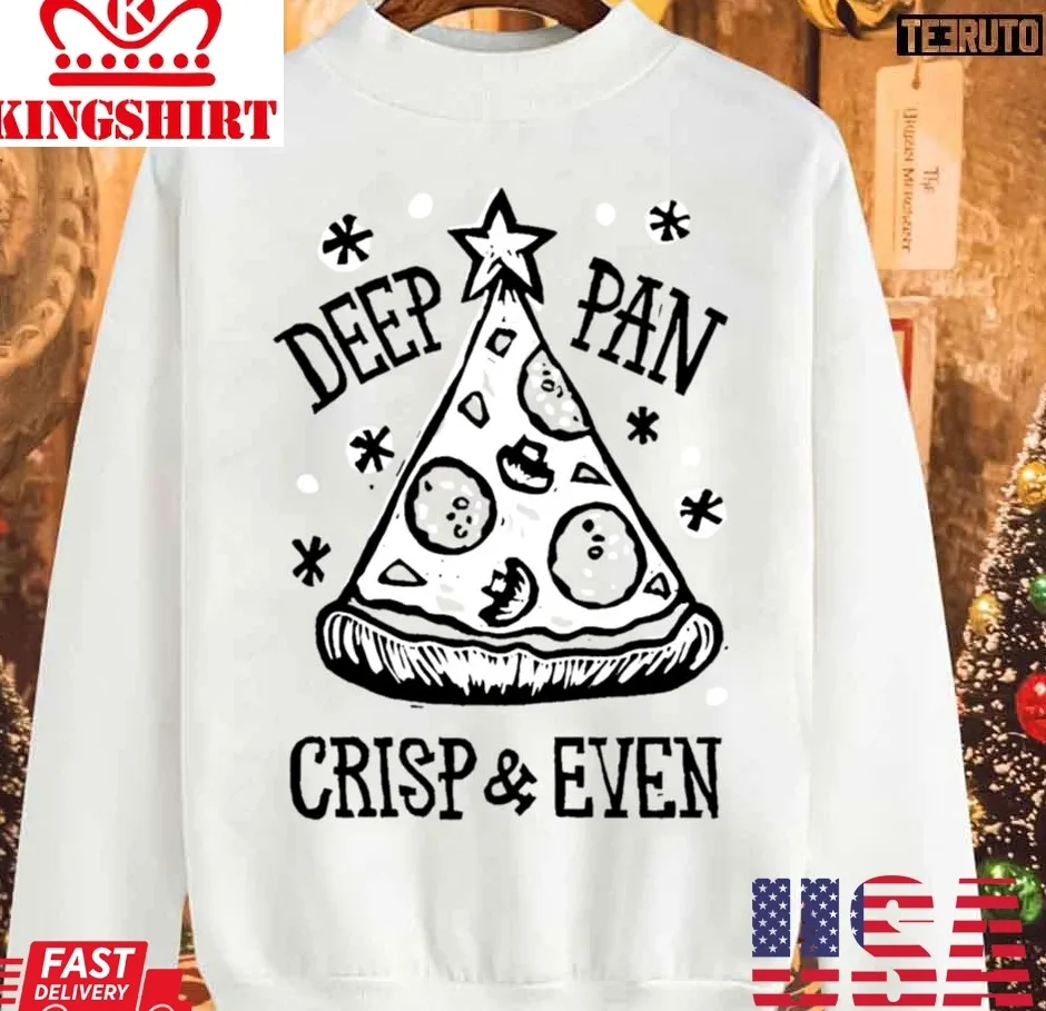Oh Pizza Christmas Unisex Sweatshirt Size up S to 4XL