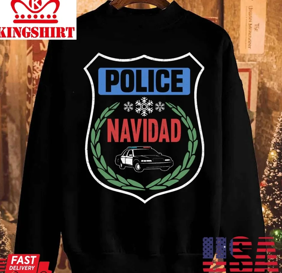 Vote Shirt Police Navidad Christmas Unisex Sweatshirt Unisex Tshirt