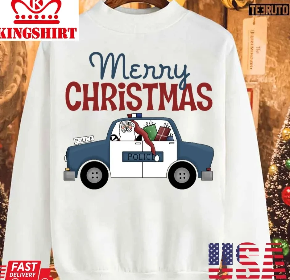 The cool Police Officer Merry Christmas Unisex Sweatshirt Unisex Tshirt