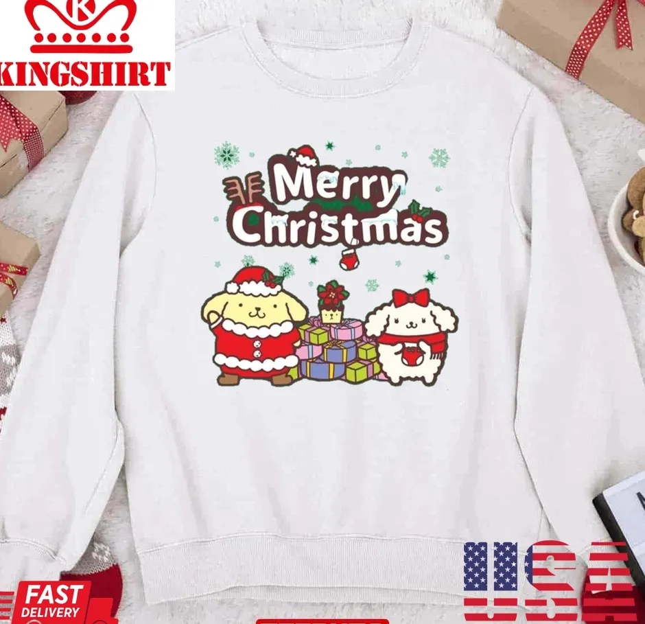 Funny Pompompurin Christmas Sanrio Family Unisex Sweatshirt Plus Size