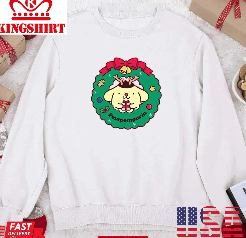 The cool Pompompurin Reindeer 2023 Christmas Unisex Sweatshirt Unisex Tshirt