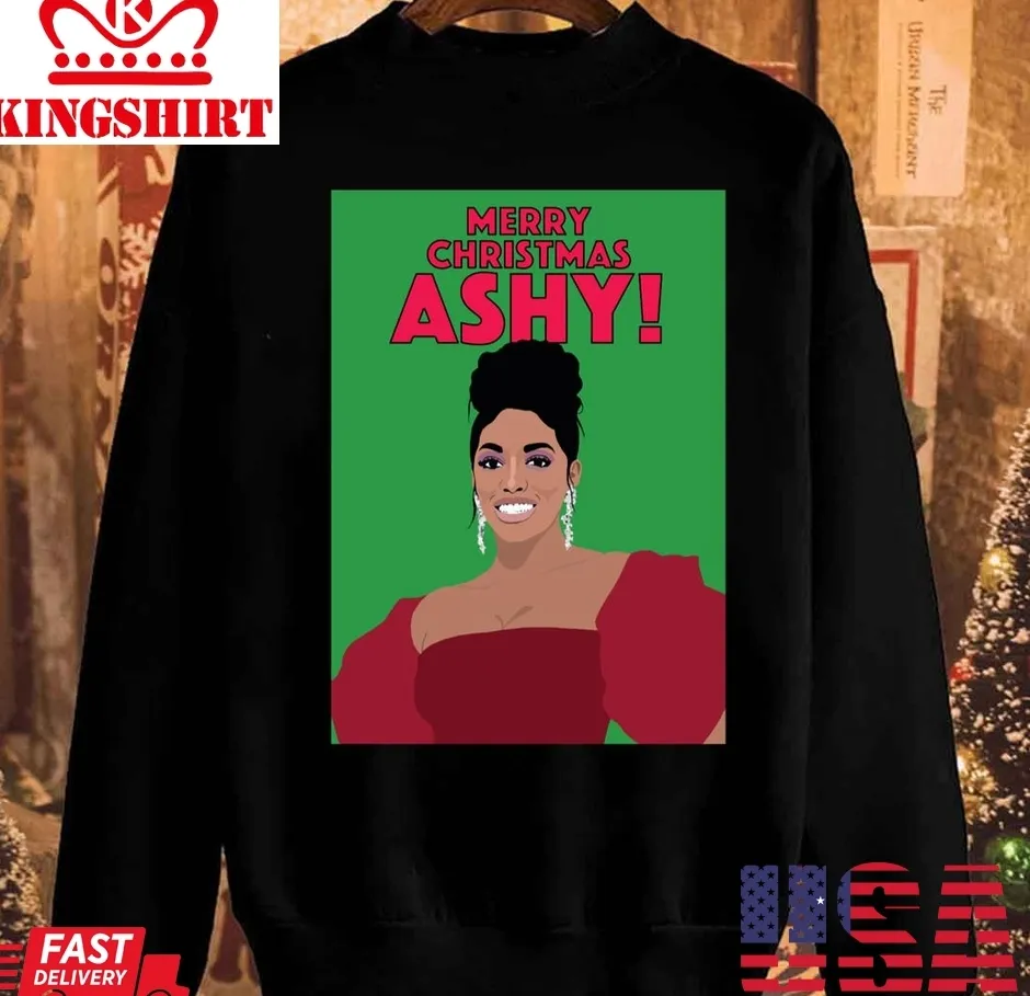 Hot Porsha Williams Merry Christmas Ashy Rhoa Real Housewives Unisex Sweatshirt TShirt