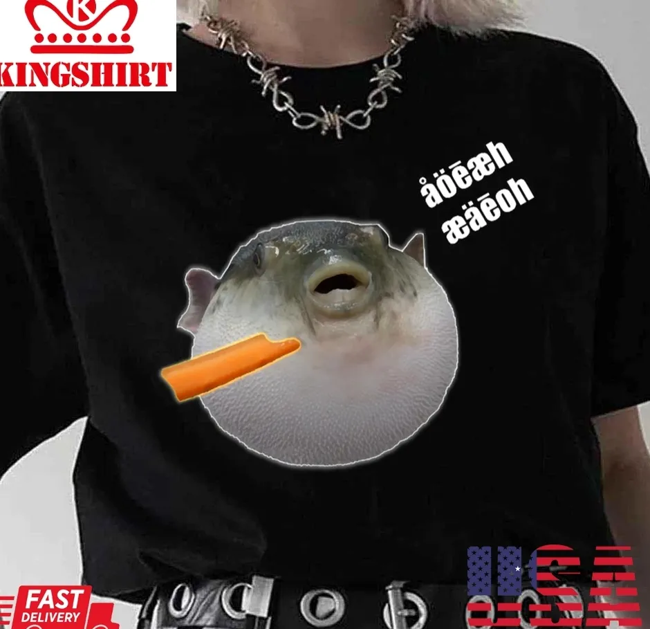 Vote Shirt Puffer Fish Eating Carrot Unisex Sweatshirt Unisex Tshirt
