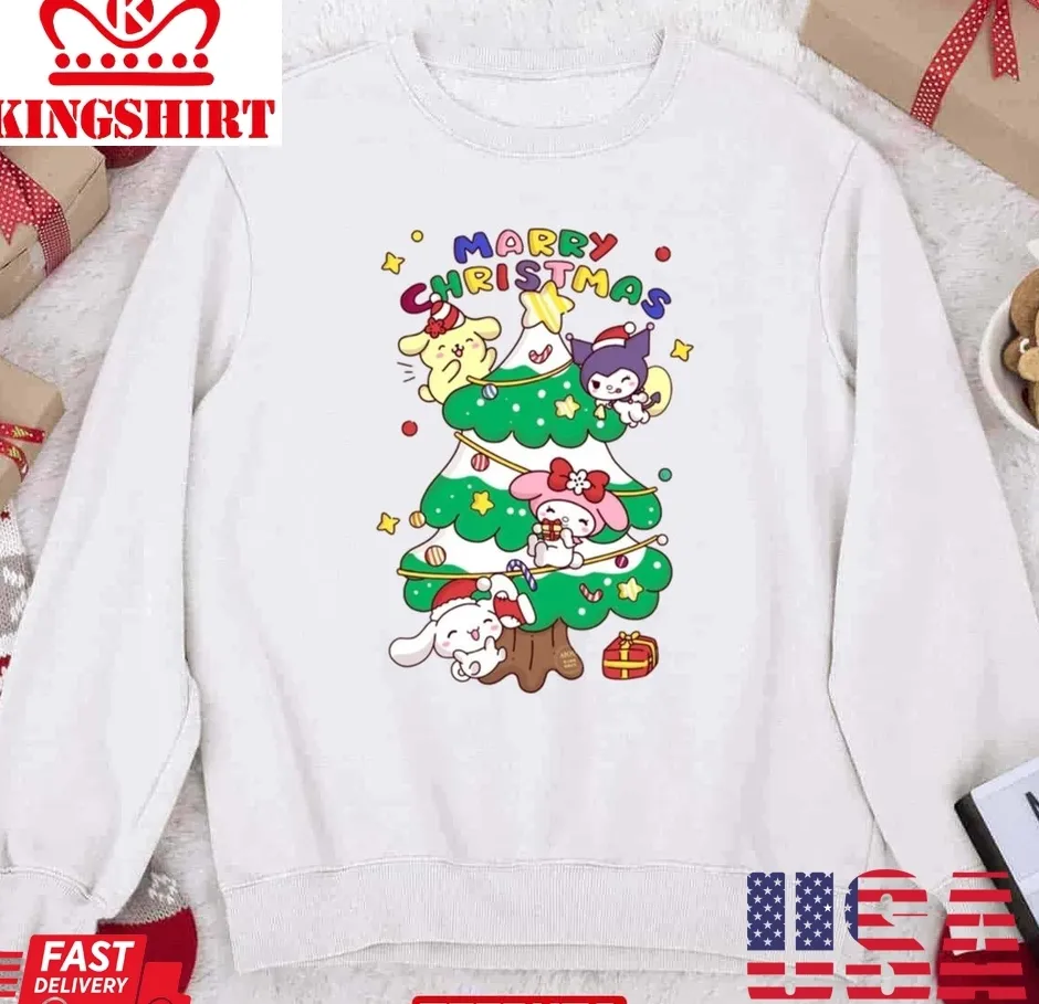 Vintage Sanrio 2023 Merry Christmas Unisex Sweatshirt Size up S to 4XL