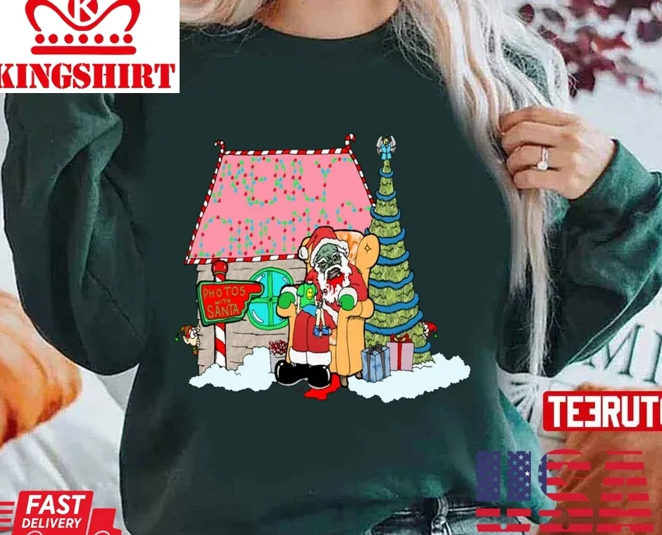 Hot Santa At The Mall Christmas Unisex Sweatshirt TShirt