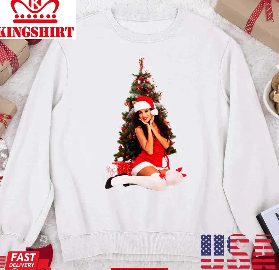 The cool Santa Girl Christmas 2023 Unisex Sweatshirt Unisex Tshirt