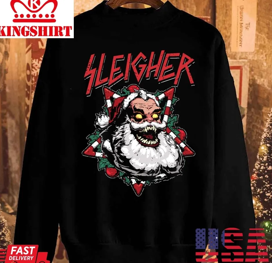 Top Santa Sleigher Christmas Unisex Sweatshirt Plus Size