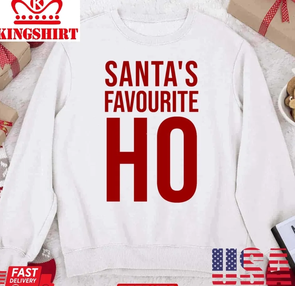 Oh Santa's Favorite Ho Christmas Unisex Sweatshirt Size up S to 4XL