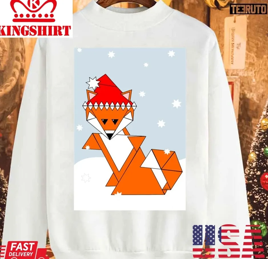 Romantic Style Snow Fox Christmas Unisex Sweatshirt Unisex Tshirt