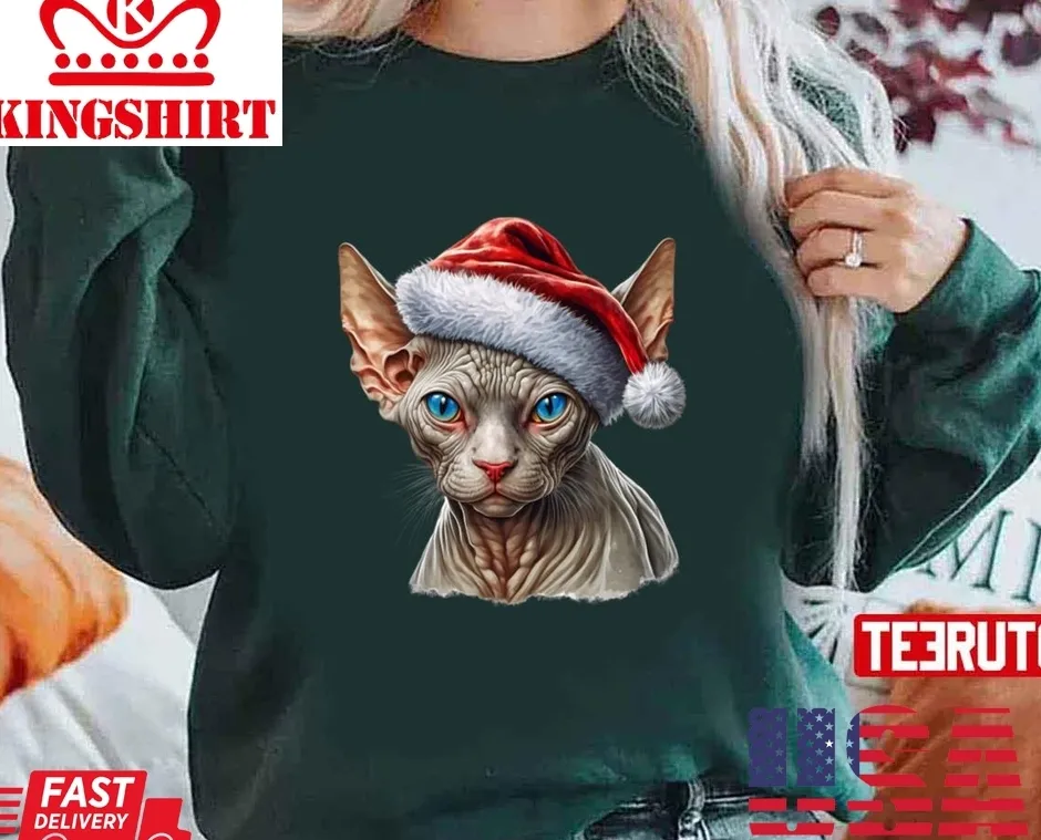 Oh Sphynx Cat Christmas Unisex Sweatshirt Size up S to 4XL