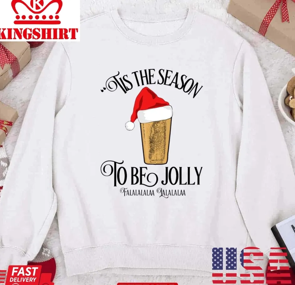 Oh Tis The Season To Be Jolly Merry Christmas Unisex Sweatshirt Size up S to 4XL