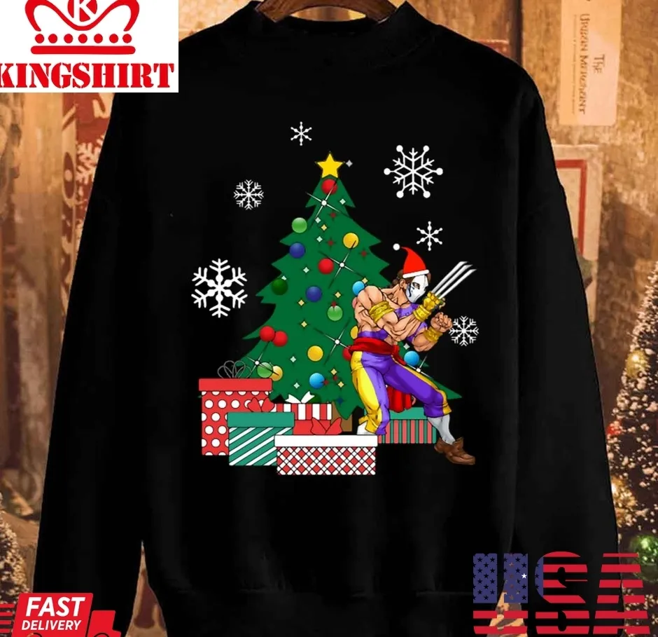 Pretium Vega Around The Christmas Tree Street Fighter Unisex Sweatshirt Plus Size
