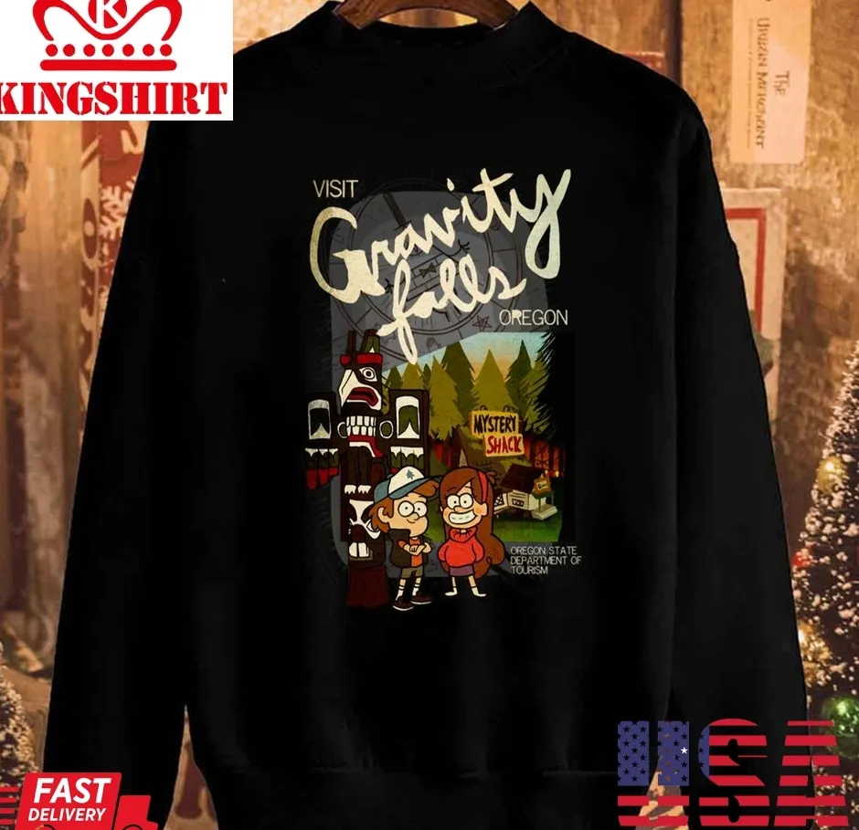 Awesome Visit Gravity Falls 2023 Christmas 2023 Unisex Sweatshirt Size up S to 4XL