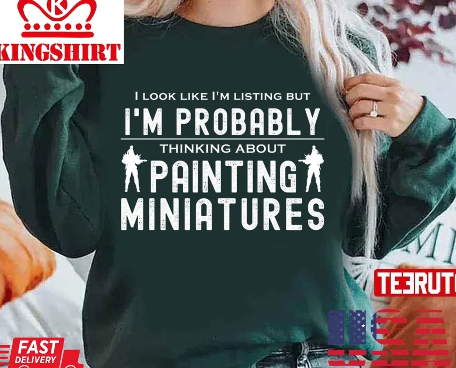 Vintage Wargaming Funny Miniature Painting Minis Painter Unisex Sweatshirt Size up S to 4XL
