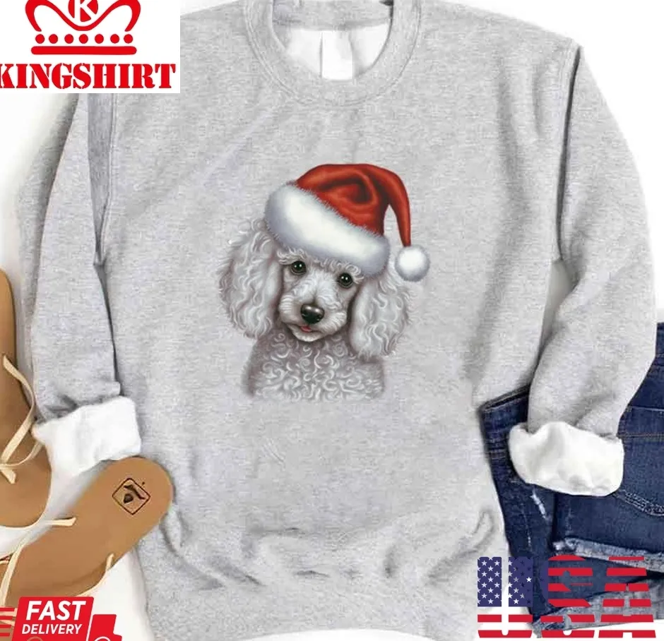 Be Nice White Toy Poodle Puppy Christmas Unisex Sweatshirt Plus Size