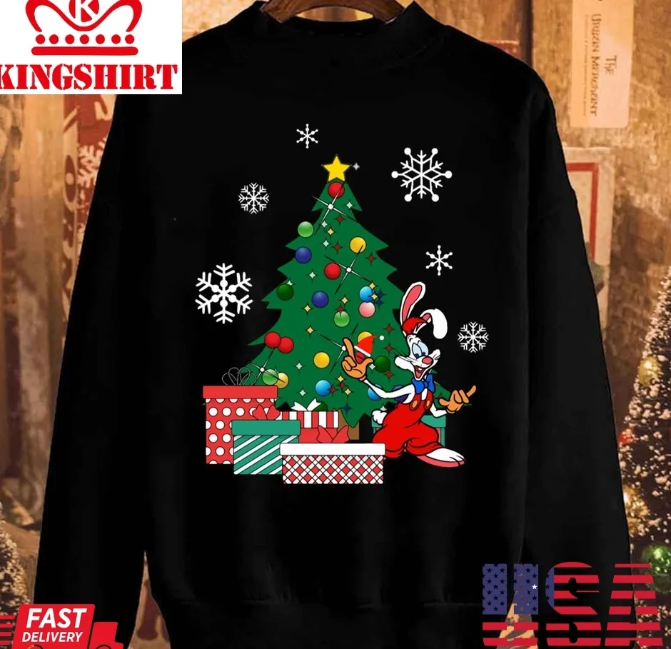Awesome Who Framed Roger Rabbit Around The Christmas Tree Unisex Sweatshirt Size up S to 4XL