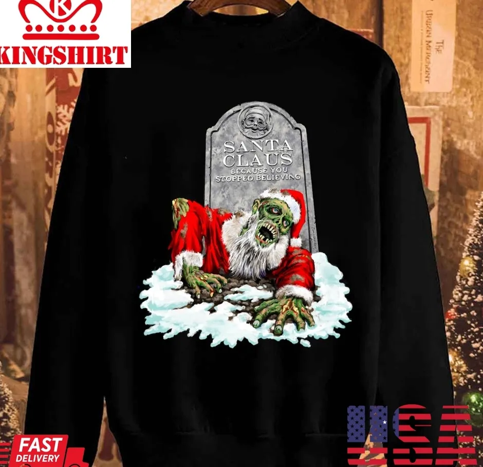 Oh Zombie Christmas Horror Unisex Sweatshirt Size up S to 4XL