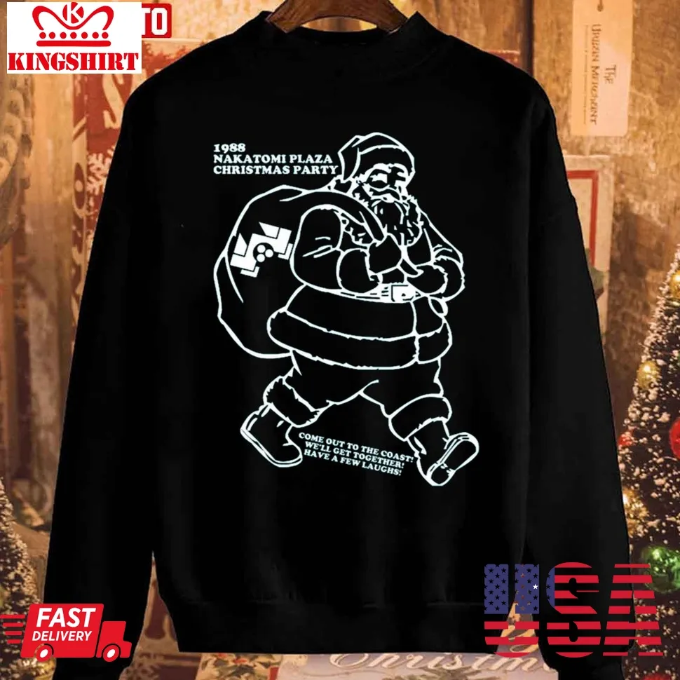 1988 Nakatomi Plaza Christmas Party Unisex Sweatshirt Plus Size