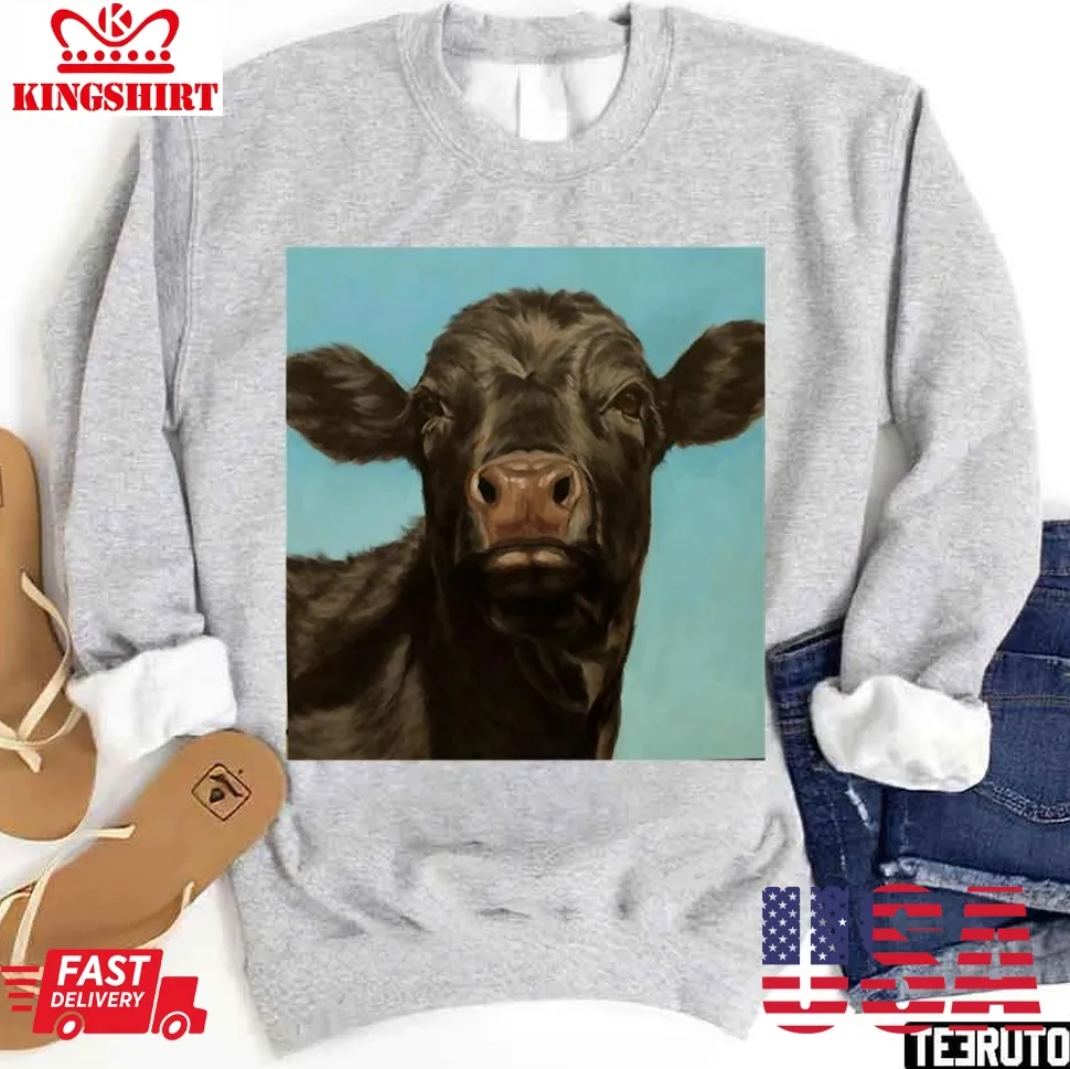 Angus Cow Angus Cattle Angus Beef Cute Cow Unisex Sweatshirt Unisex Tshirt