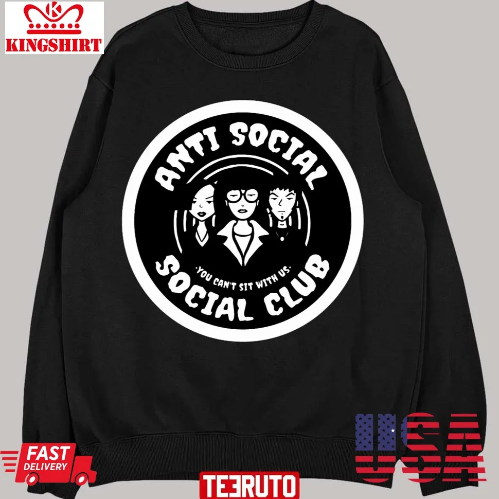 Anti Social Club Graphic Unisex Sweatshirt Size up S to 4XL