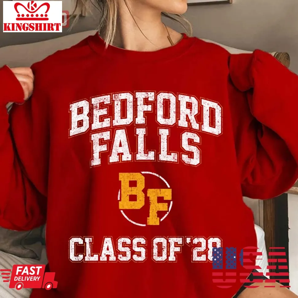 Bedford Falls Class Of 24 Christmas Unisex Sweatshirt Size up S to 4XL